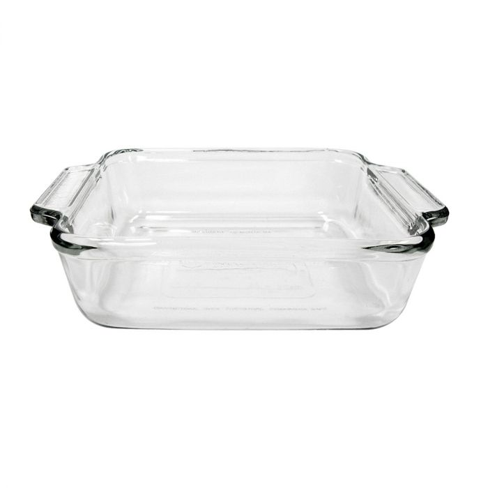 Glass Cake Pan Brownie Dish 8x8x2 1 2